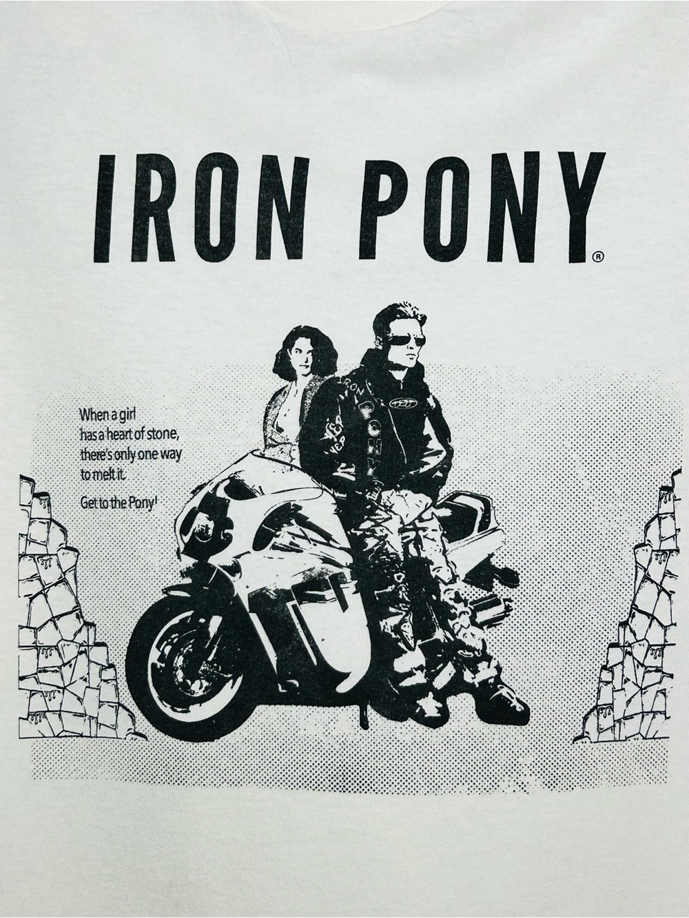 White Graphic Tee - Iron Pony Branding